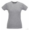 Camiseta Slim T de Mujer Publicitaria Color Gris Jaspeado