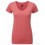 Camiseta HD de Mujer Cuello V Personalizada Color Rojo Jaspeado