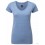 Camiseta HD de Mujer Cuello V Publicidad Color Azul Jaspeado