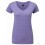 Camiseta HD de Mujer Cuello V con Logo Color Púrpura Jaspeado