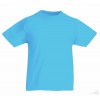 Camiseta Promocional Unisex Infantil Personalizada Color Azul Azure