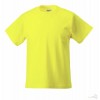 Camiseta Clasica Manga Corta Infantil Personalizada Color Amarillo