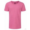 Camiseta HD Manga Corta para Niña Personalizada Color Rosa Jaspeado