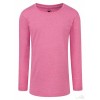 Camiseta HD Manga Larga para Niña Promocional Color Rosa Jaspeado