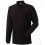 Polo Clásico de Manga Larga Unisex Personalizado Color Negro
