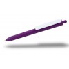 Bolígrafo Personalizado Clip Grande Blanco Barato color Púrpura