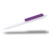 Bolígrafo Promocional Cuerpo Blanco para Empresas color Púrpura