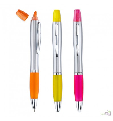 Bolígrafo y Marcador en Color Fluorescente para Publicidad