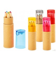 Caja con 6 Lápices de Colores con Sacapuntas Merchandising