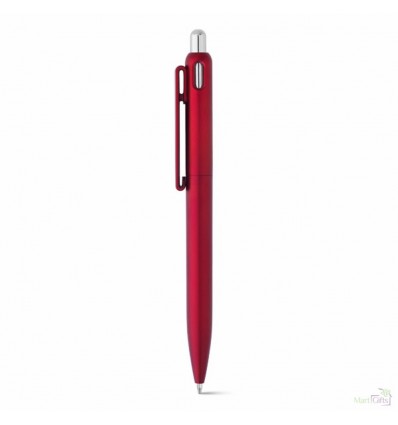 Bolígrafo Barato de Plástico con Tinta Azul Personalizado Color Rojo