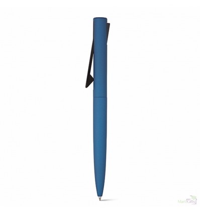 Bolígrafo de Aluminio con Acabado Mate Personalizado Color Azul