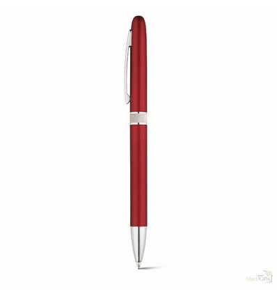 Bolígrafo de Plástico con Publicidad Promocional Tinta Azul Color Rojo