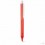 Bolígrafo de Plástico con Cuerpo Transparente Personalizado Color Rojo