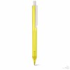 Bolígrafo de Plástico con Cuerpo Transparente PromocionalColor Amarillo