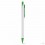 Bolígrafo de Plástico con Puntera Transparente Promocional Color Verde
