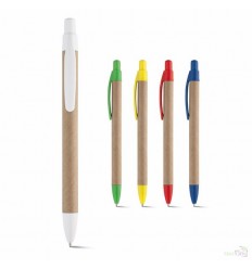 Bolígrafo Ecológico en Papel Craft y Plástico Merchandising