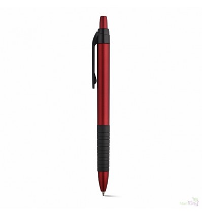 Bolígrafo Publicitario con Cuerpo Metalizado para Publicidad Color Rojo