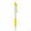 Bolígrafo de Plástico Económico con Puntera de Goma Color Amarillo