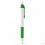 Bolígrafo de Plástico Publicidad con Puntera de Goma Color Verde