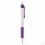 Bolígrafo de Plástico con Puntera de Goma Promocional Color Violeta