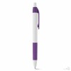 Bolígrafo de Plástico con Puntera de Goma Promocional Color Violeta