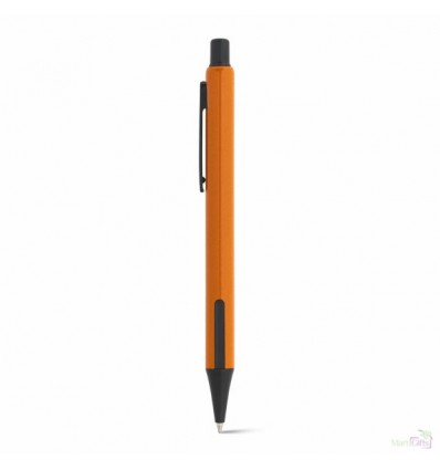 Bolígrafo Promocional con Diseño Estilizado Publicidad Color Naranja