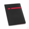 Portafolios de Microfibra con Soporte para Bolígrafo Promocional Color Rojo