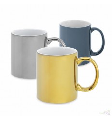 Taza Mug Personalizada de Cerámica con Acabado Metalizado