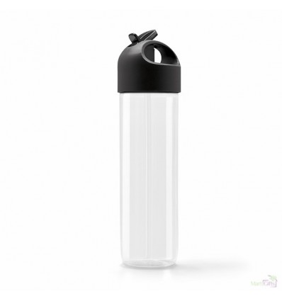 Botella Promocional para Deporte de Plástico Color Negro
