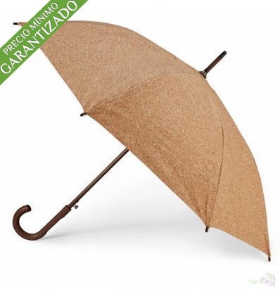olvidadizo Jabeth Wilson Faringe Paraguas de Corcho Ecológico Personalizable
