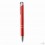 Bolígrafo con Pulsador en Acabado Anodizado Publicitario Color Rojo