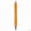 Bolígrafo con Pulsador con Empuñadura de Goma Económico Color Naranja