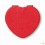 Espejo Doble con Forma de Corazón Personalizado Color Rojo