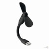Ventilador Portátil para Puerto USB de PVC Personalizado Color Negro