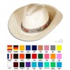 Sombrero de Paja Promocional Básico - Colores de la Cinta