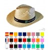 Sombrero de Paja para Publicidad - Colores de la Cinta