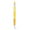 Bolígrafo Publicitario Barato de Plástico para Empresas color Amarillo
