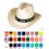 Sombrero de Paja Tejano Barato con Logo - Colores de la Cinta