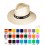 Sombrero de Paja para Fiestas Clássico - Colores de la Cinta