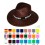 Sombrero de Paja Oscura para Eventos para Publicidad - Colores de la Cinta
