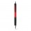 Bolígrafo Promocional con Puntera de Goma para Empresas color Rojo