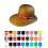 Sombrero de Paja con Visera de Señora Merchandising - Colores de la Cinta