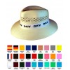 Sombrero de Paja Personalizado Indiana Premium de Publicidad - Colores de la Cinta