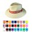 Sombrero de Paja para Fiestas Premium Indiana de Publicidad - Colores de la Cinta