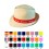 Sombrero de Paja Premium estilo Borsalino de Publicidad - Colores de la Cinta