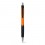 Bolígrafo Promocional con Puntera de Goma color Naranja