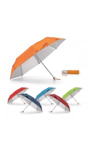 Paraguas Plegable con Interior Plateado