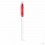 Bolígrafo de Plástico Barato Transparente para Publicidad color Rojo