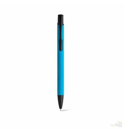 Bolígrafo de Aluminio de Colores con Logo color Azul Claro