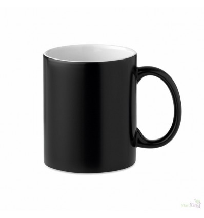 Taza Mágica para Sublimcación color Negro Personalizada